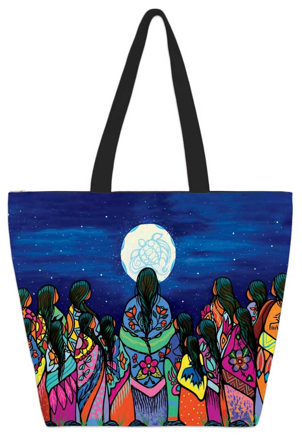 Full Moon Ceremony Tote Bag by Artist Jackie Traverse