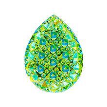 Load image into Gallery viewer, Resin Sew-on Gummy Spike(10pcs) Drop 20x30mm Lime Green AB
