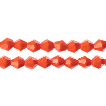 Load image into Gallery viewer, Bicone 2 Strand 7&quot;- 8mm Opaque Orange
